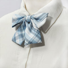 2pcs Plaid Bowtie Women Casual Bow Tie for Party Prom College Style