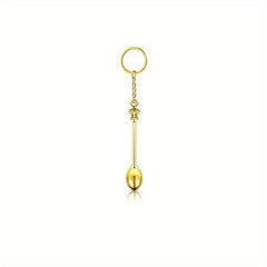 Mini Crown Keychain Tea Spoon Pendant Keyring