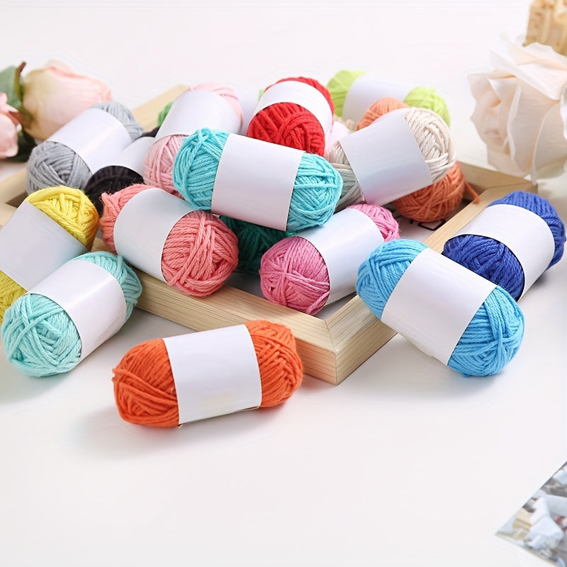 9pcs Multicolor Yarn Crochet Craft Yarn for Hand Knitting Crocheting 10g
