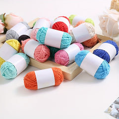9pcs Multicolor Yarn Crochet Craft Yarn for Hand Knitting Crocheting 10g