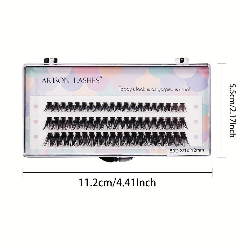 60pcs Cluster Lashes 20D 30D 40D 50D 8 12mm Mix D Curling DIY Individual Lashes