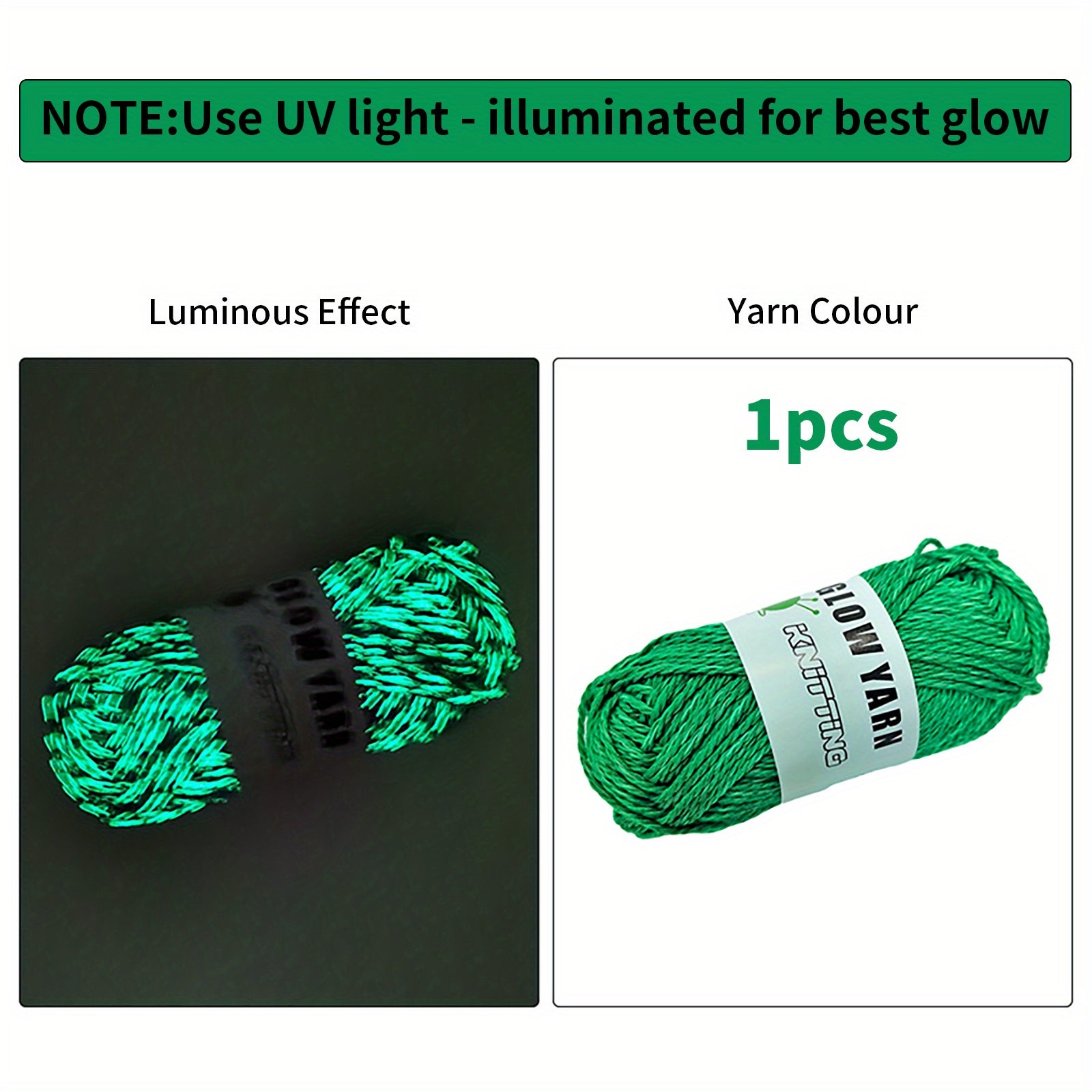Glow In The Dark Yarn Orange Polyester Yarn For DIY Knitting Crocheting 50m