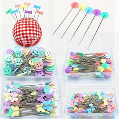 100Pcs Dressmaking Pins Embroidery Patchwork Pins Sewing Accessories
