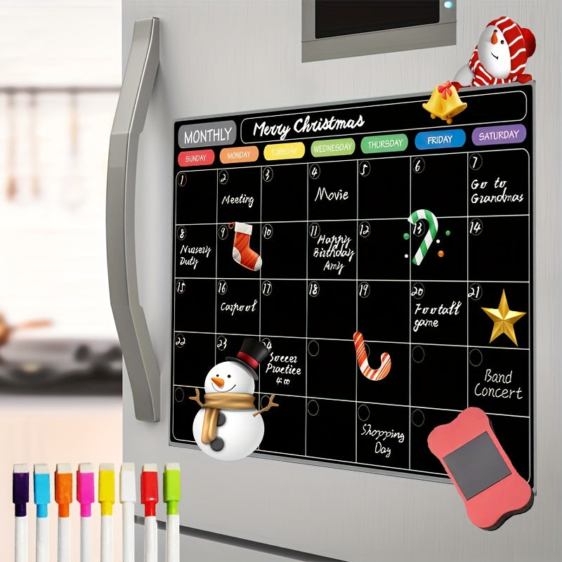 Large Magnetic Monthly Plan Fridge Sticker Soft Board Wet Erase