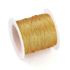 50m Golden Silk Thread for DIY Jewelry Making