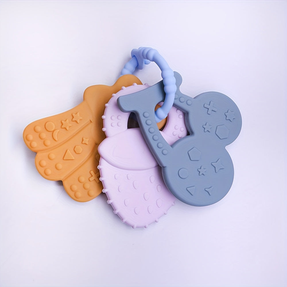 Silicone Key Toys Set - Pretend Play Sensory Toy for Kids
