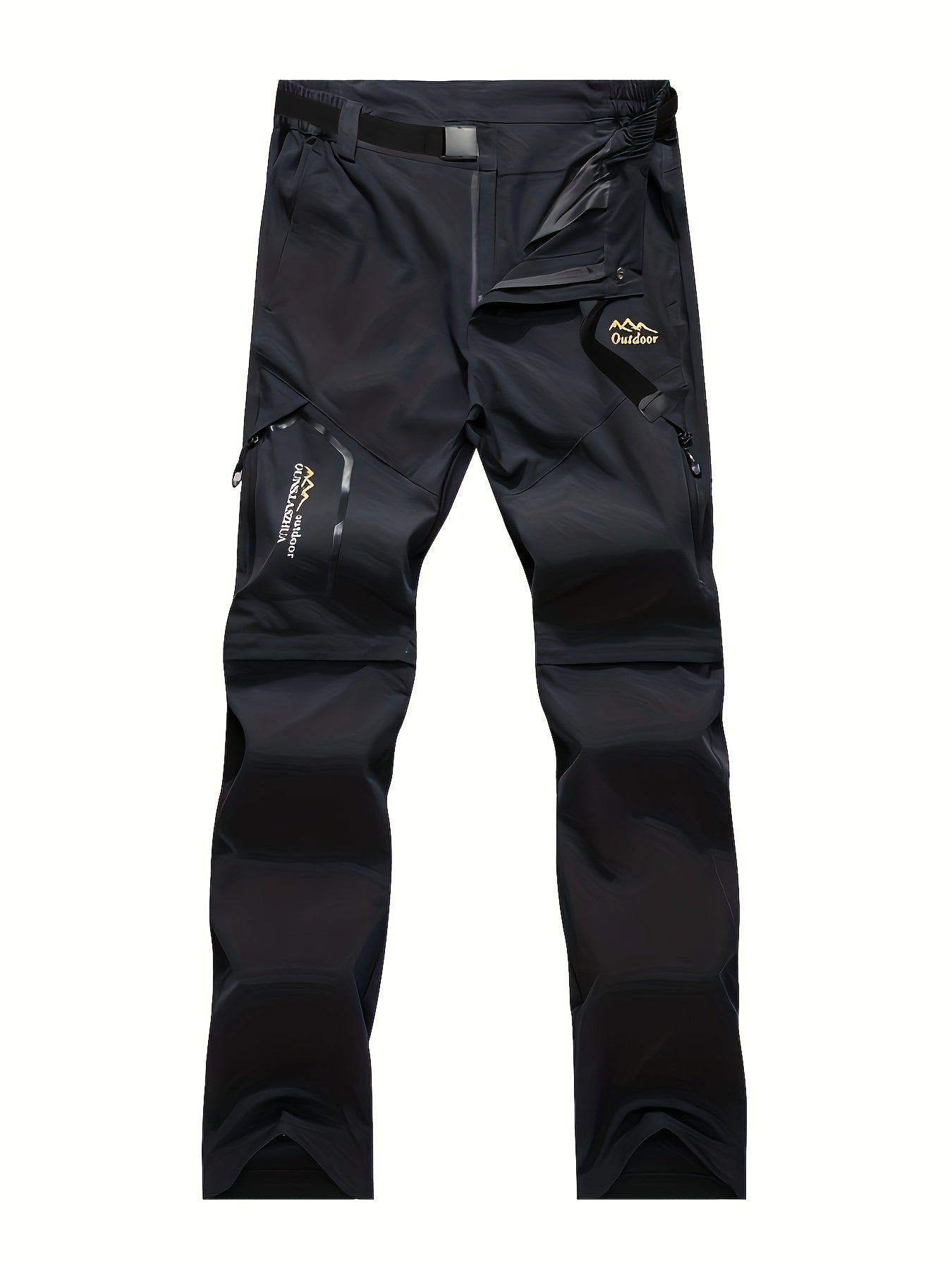 Men's Quick Dry Convertible Hiking Pants Lightweight Zip Off Travel Trousers