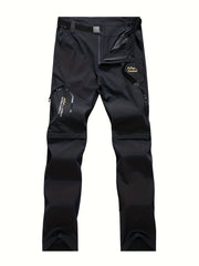 Men's Quick Dry Convertible Hiking Pants Lightweight Zip Off Travel Trousers