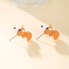 Funny Animal Stud Earrings for Girls