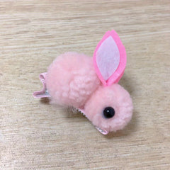 Girls Plush Rabbit Hair Clips Autumn Winter Decorative Accessory Holiday Gift