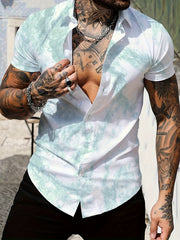 Casual Short Sleeve Hawaiian Shirt for Men