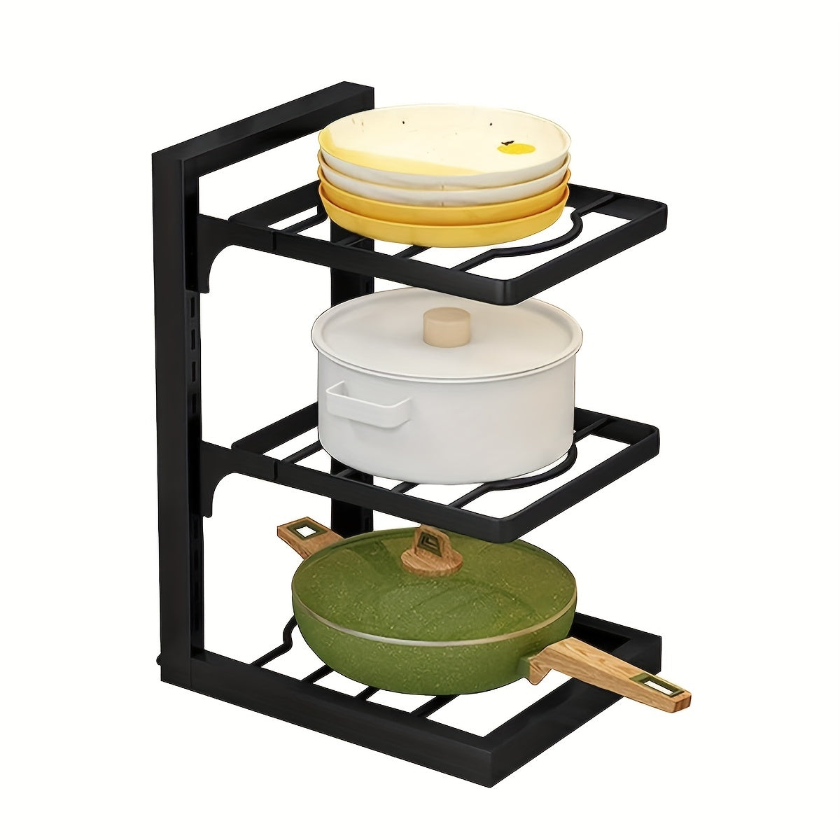 1pc Kitchen Storage Rack Cutting Board Pot Lid Storage Under Sink Organizer