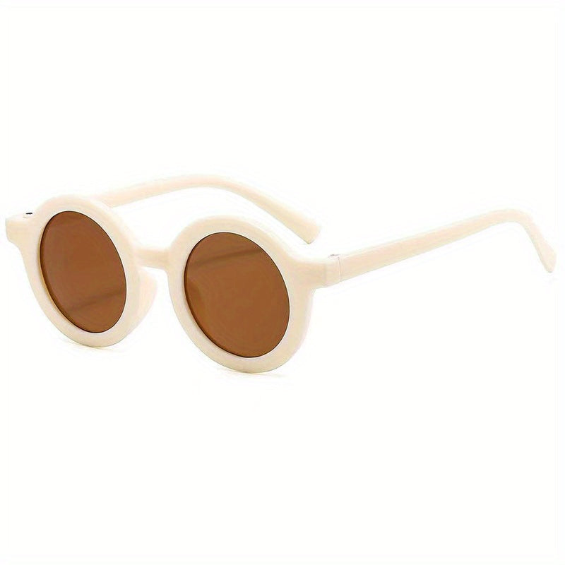 Teen Round Frame Sunglasses Sun Protection Travel Party Gift Accessories