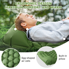 Inflatable Camping Mat & Pillow Set for Comfortable Outdoor Sleep