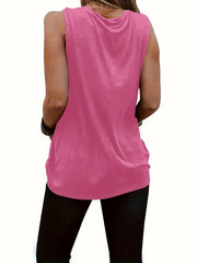 Dolphin Print Tank Top Sleeveless Summer Top