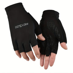 Breathable Fingerless Fitness Gloves for Non Slip Grip and Sun Protection