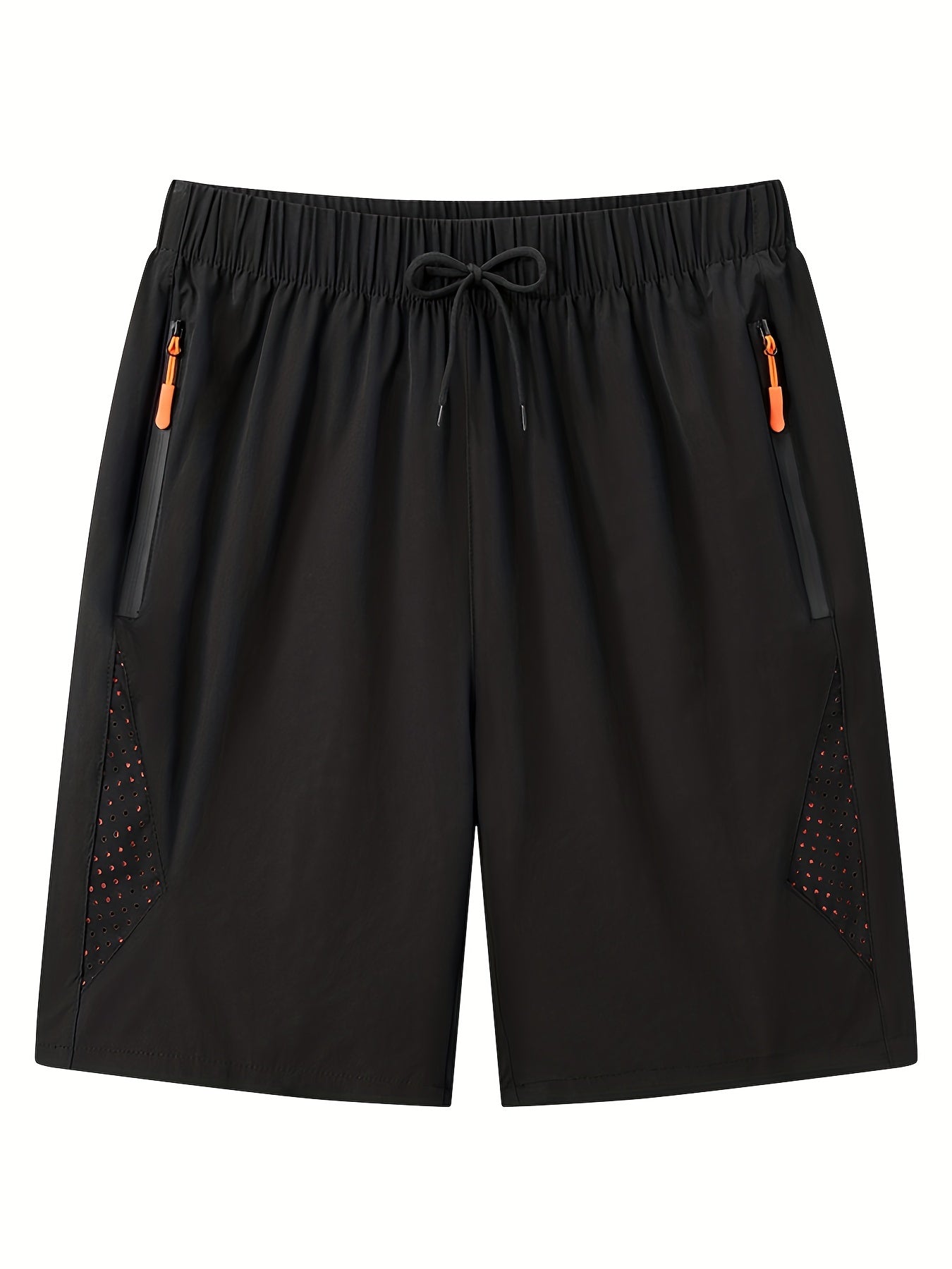 Quick Dry Drawstring Shorts with Zip Pockets Men s Casual Breathable Nylon Short