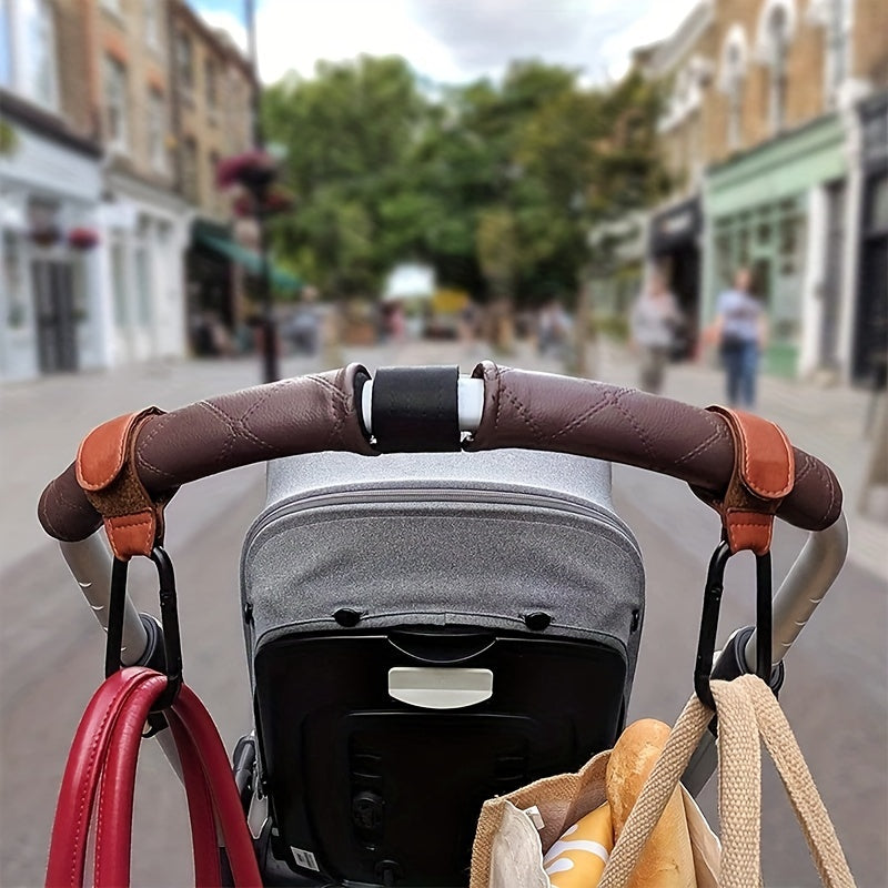 2pcs Baby Stroller Hooks Convenient Organizer Clips For Shopping Bags