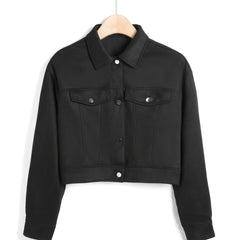 Casual Long Sleeve Button Down Jacket