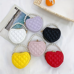 Princess Style Faux Pearl Bag Coin Purse for Kids