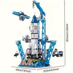 Solar System Rocket Building Blocks Set Educational Space Shuttle Launch Center