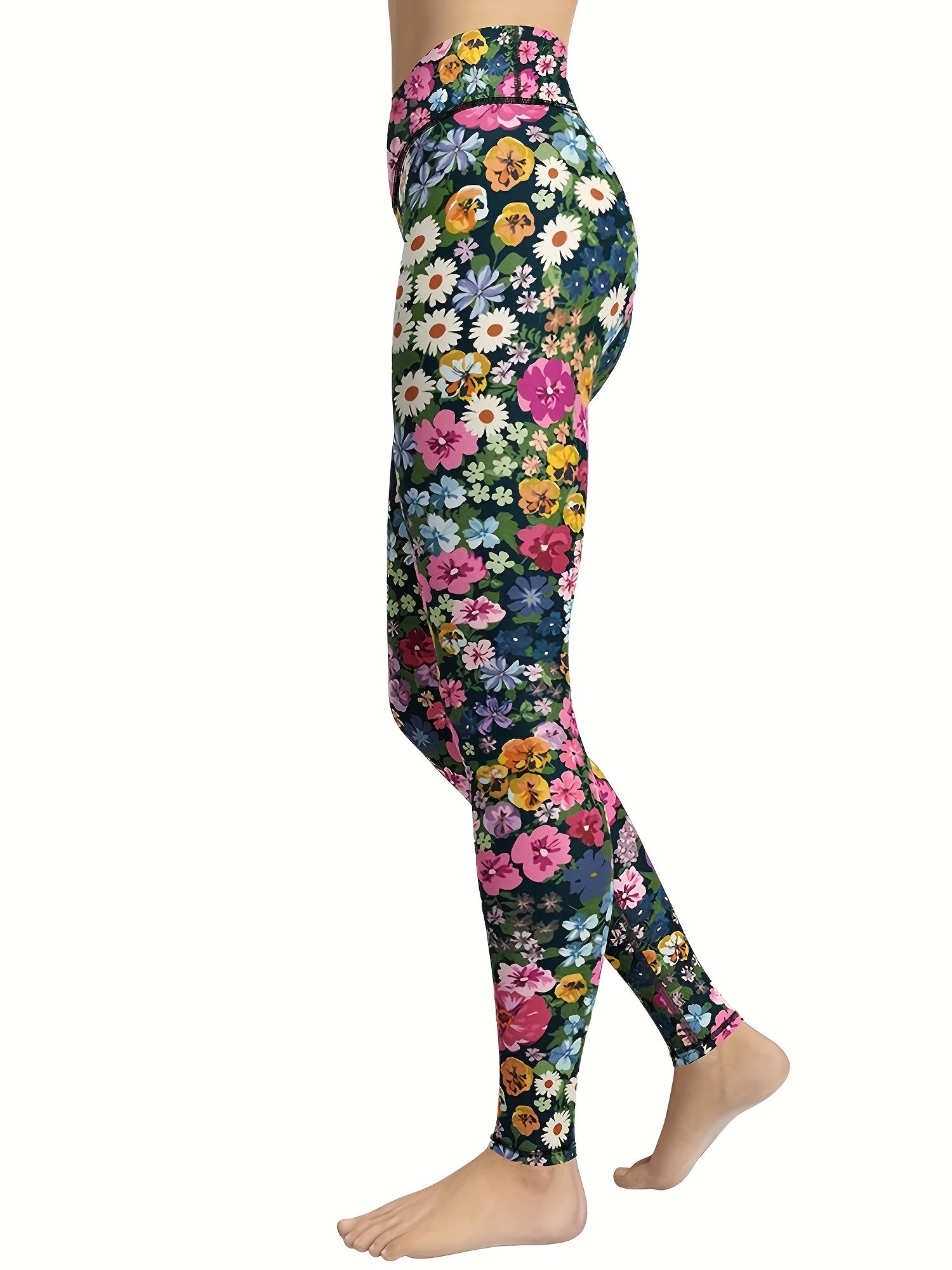 Floral Seamless Fitness Pants High Elastic Yoga Leggings