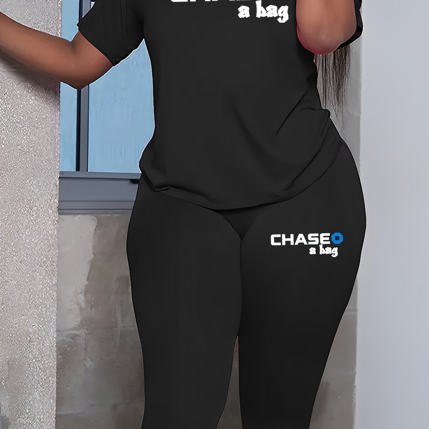 Top & Leggings Casual Outfit Set