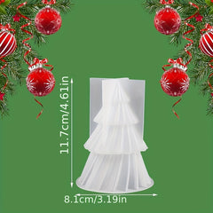 2pcs Christmas Tree Candle Making Silicone Molds - DIY Aromatic Wax Candle Soap