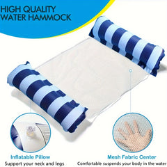2pcs Striped Hammock Inflatable Water Lounger