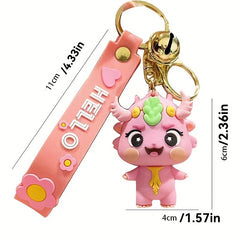 Dragon Key Chain Cartoon Doll Car Key Hanging Decoration Bag Pendant