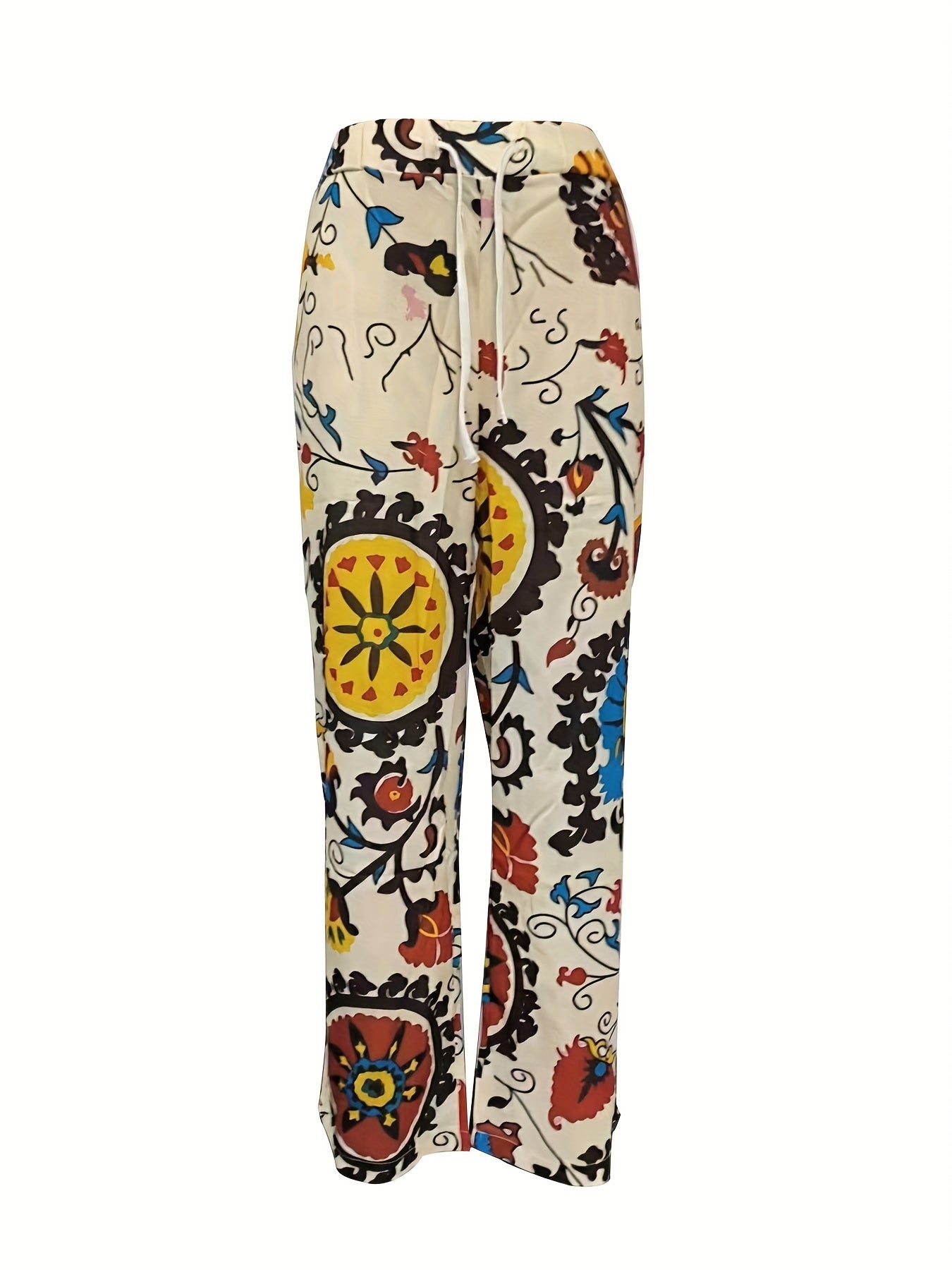Men's Hippie Straight Pants Loose Casual Outdoor Trousers