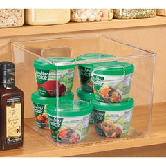Kitchen Plastic Storage Organizer Container Bins Clear