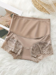 Lace Stitching Tummy Control Panties Women's Shapewear
