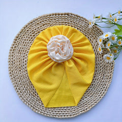 Soft Elastic Baby Flower Hat for Girl
