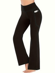 Casual Sports Micro Flared Pants High Waist Slim Tummy Control