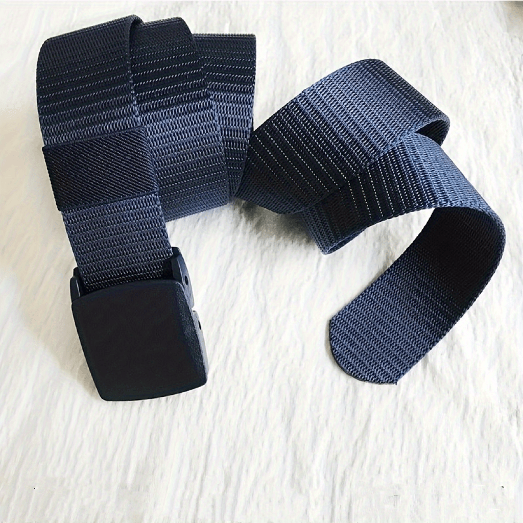 Men's Automatic Buckle Tape Belt Nylon Military Style Belt