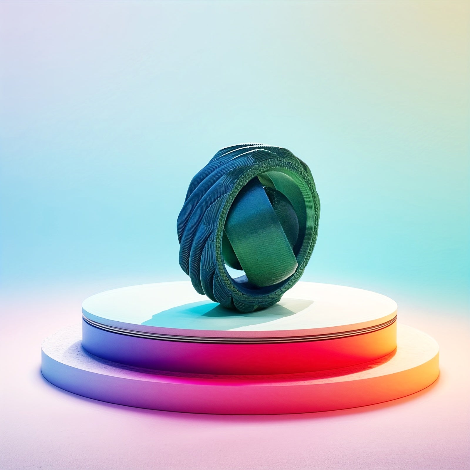 3D Printed Spinning Top Toy - Stress Reduction Tool for Desk and Home Decor