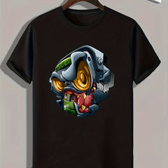 Colorful Pattern Print Men's Graphic T-shirt for Summer