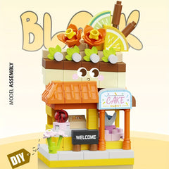 Micro Assembly Building Blocks City Street View DIY Toy Diamond