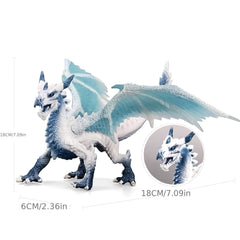 Realistic Dragon Model Plastic Flying Dragon Statue Gift Collection