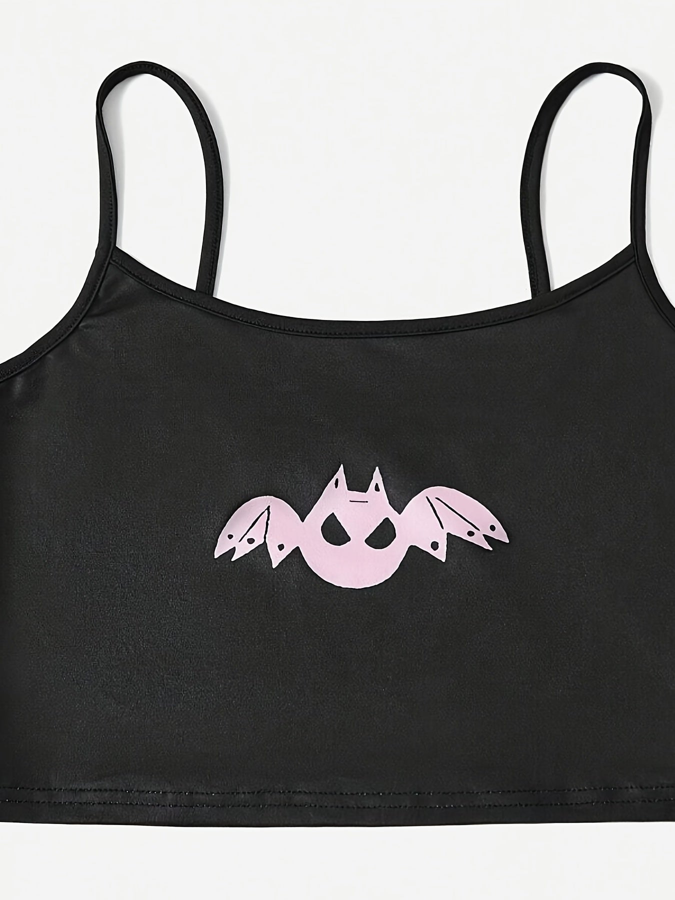 Cartoon Bat Print Pajama Set for Women