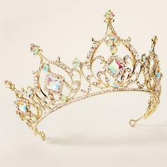 Baroque Wedding Crown Rhinestone Bridal Crowns And Tiaras Crystal Bride Crown