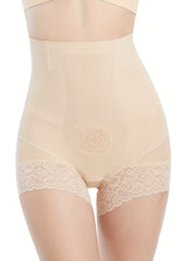 Lace High Waist Panties Bikini Brief Underwear Women's Shapewear