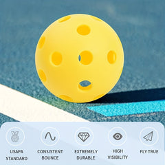 12pcs 72mm Pickleball High Bounce Ball for Outdoor & Indoor Courts