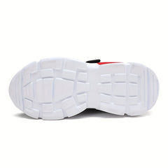 Kids Running Shoes Breathable Hook Loop Athletic Sneakers