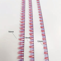 Pink DIY Cluster Lashes Eyelashes Band Extension 14 Pcs