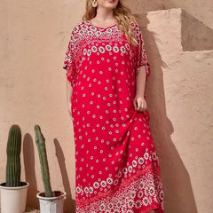 Floral Short Sleeve Maxi Dress