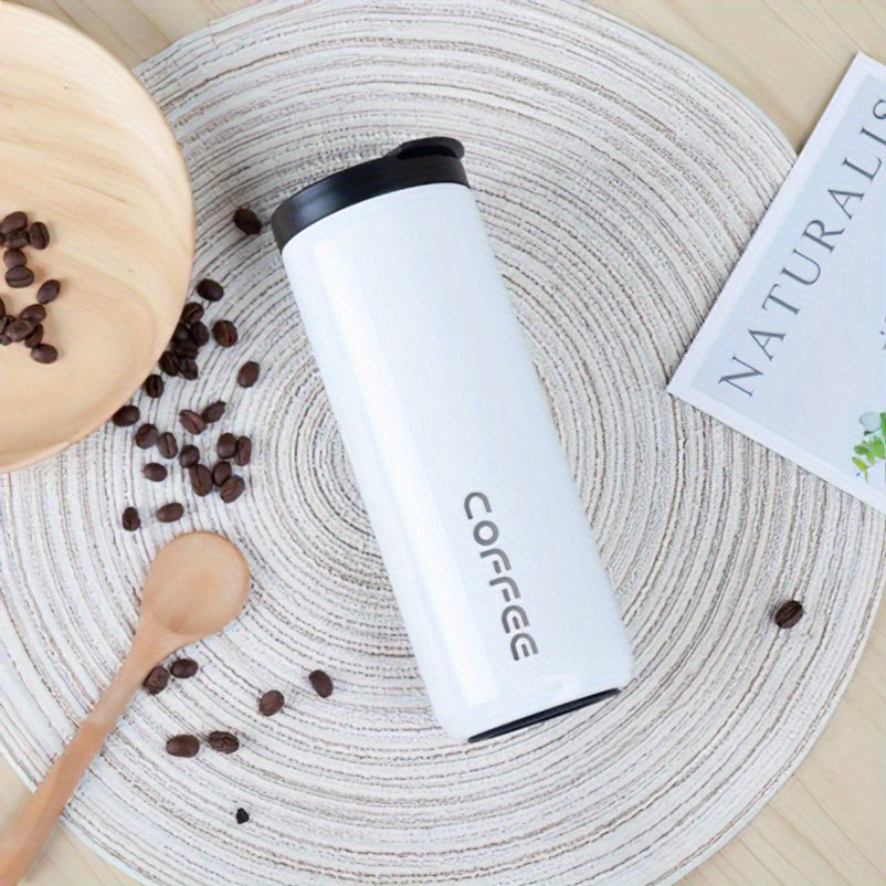 500ml Stainless Steel Insulated Coffee Cup Water Bottle for Outdoor