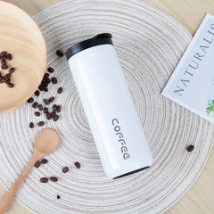 500ml Stainless Steel Insulated Coffee Cup Water Bottle for Outdoor