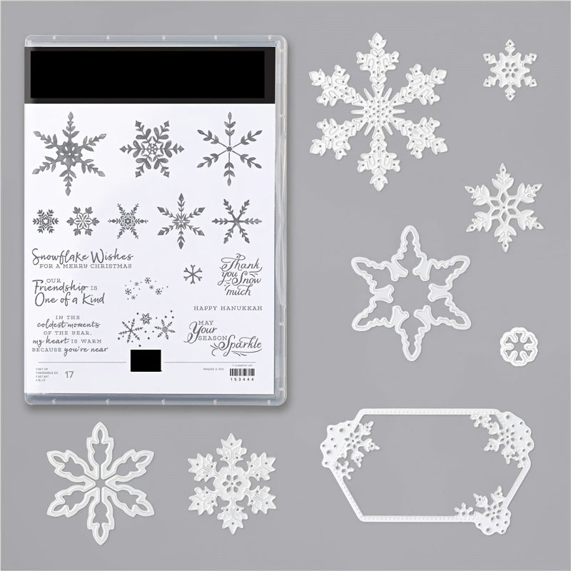 1pc Snowflakes Metal Cutting Dies or Stamps Set for Greeting Card Scrapbooking